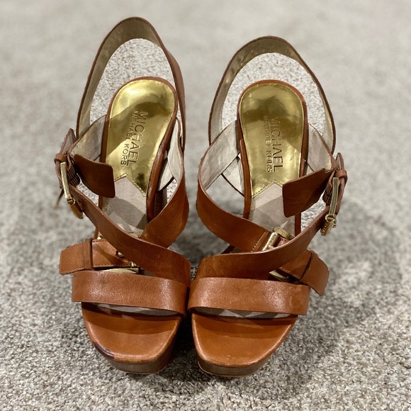 michael kors criss cross sandals